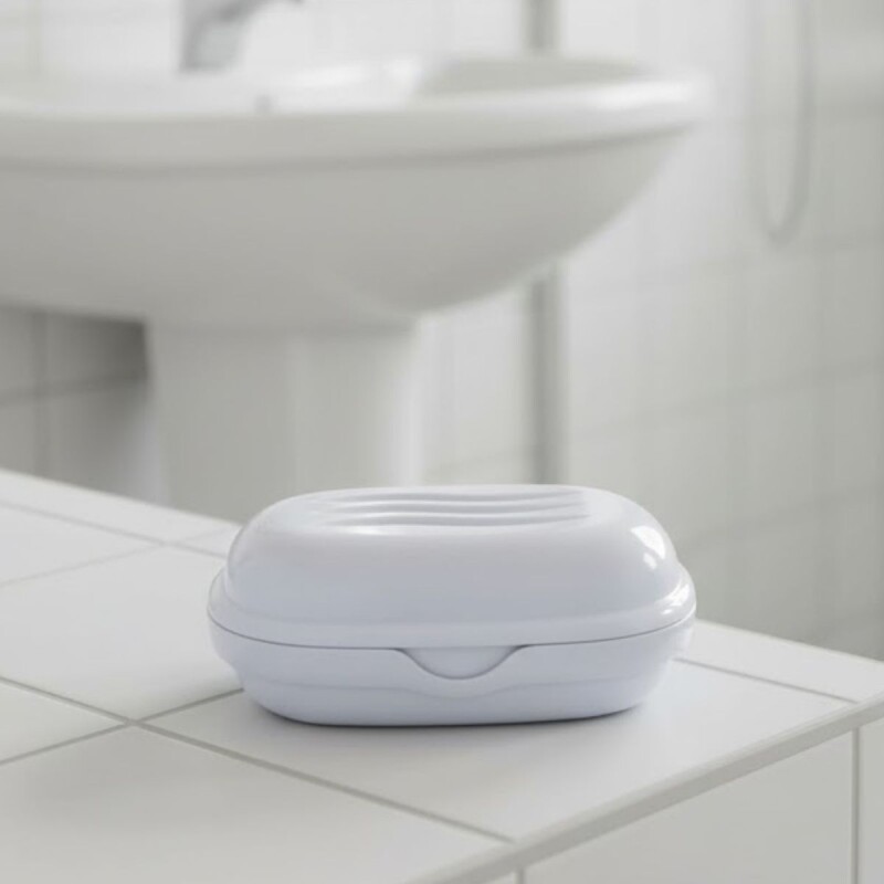 Jabonera plástica BLANCO