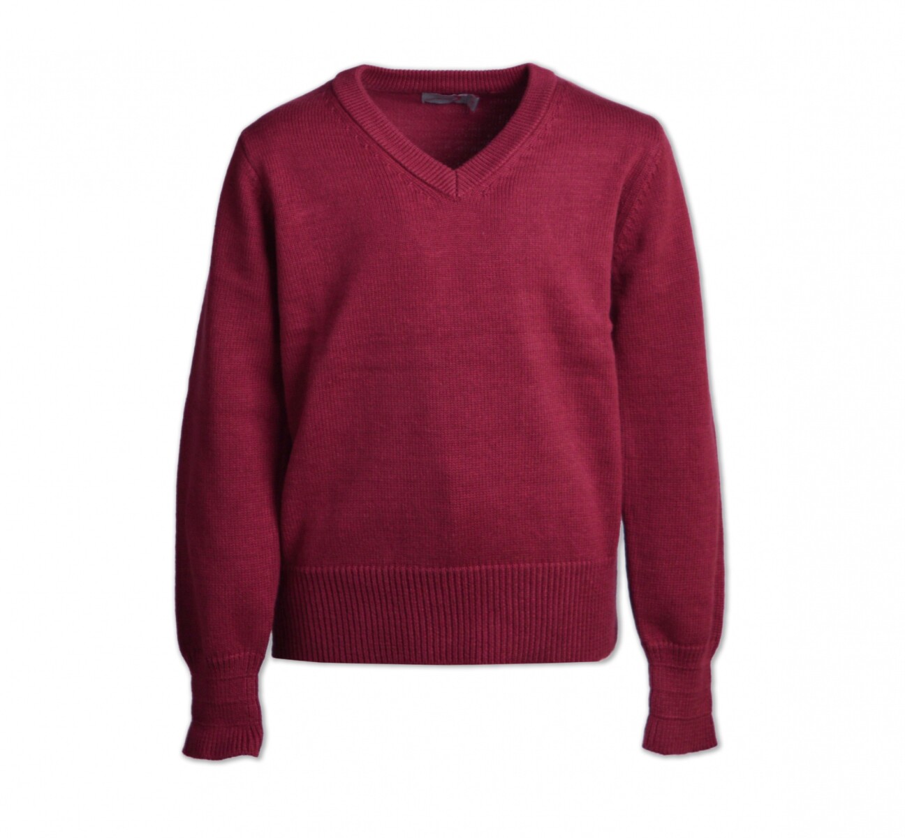 Sweater escote V - Bordeaux 