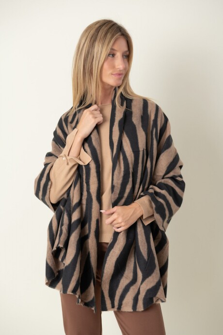 PASHMINA JASPE CEBRA Camel