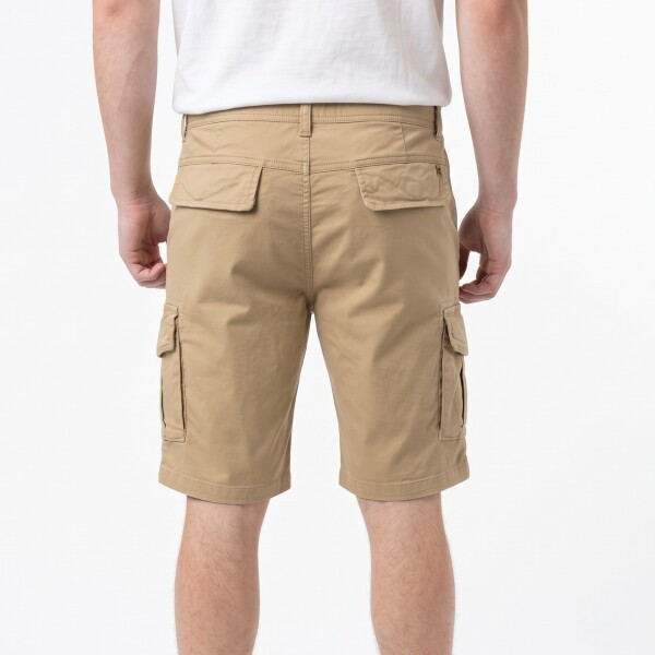 Bermuda Zip Cargo Beige
