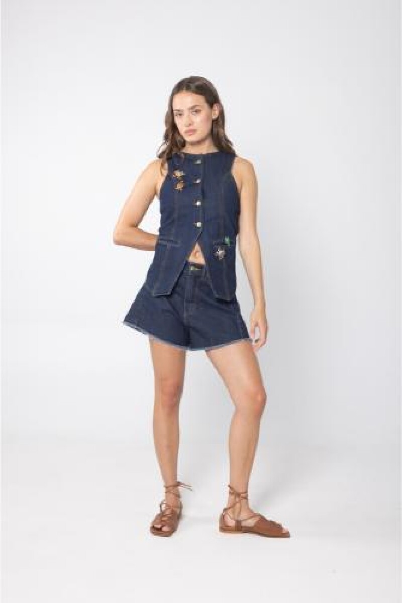 SHORT WIDE XL Azul Oscuro