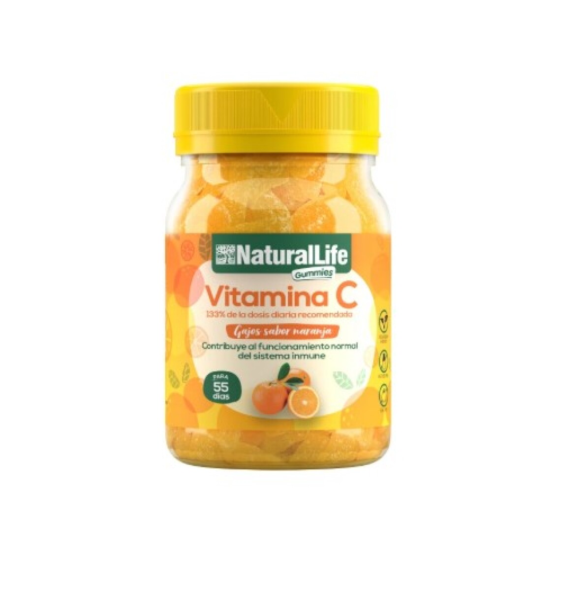Natural Life Gummies Vitamina C Gummies para 55 días 