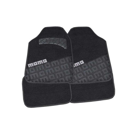 Alfombra Momo Auto Negro Y Gris