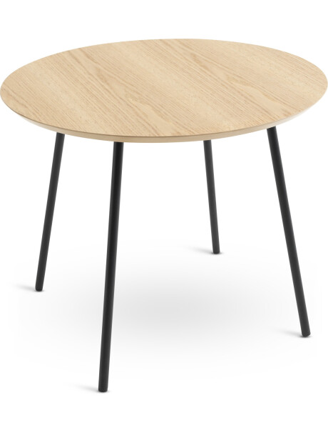 Mesa auxiliar NYBO Ø55 color roble/negro Mesa auxiliar NYBO Ø55 color roble/negro