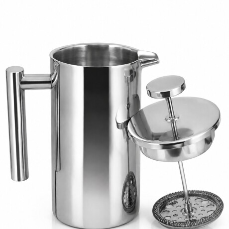 Cafetera Francesa Calidad Premium 600ml Acero Inoxidable Plateado