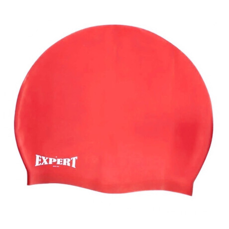 Gorra 100% Silicona Natación Piscina Niños Y Adultos Rojo