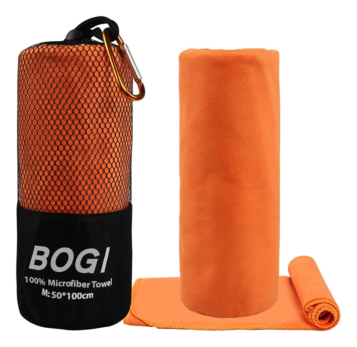 Toalla Microfibra Baño Secado Rapido Natacion - Naranja 