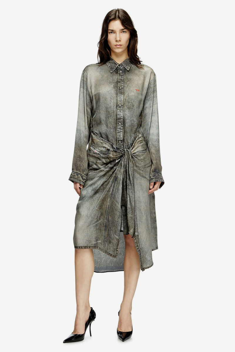 D-ILETTA VESTIDO Negro