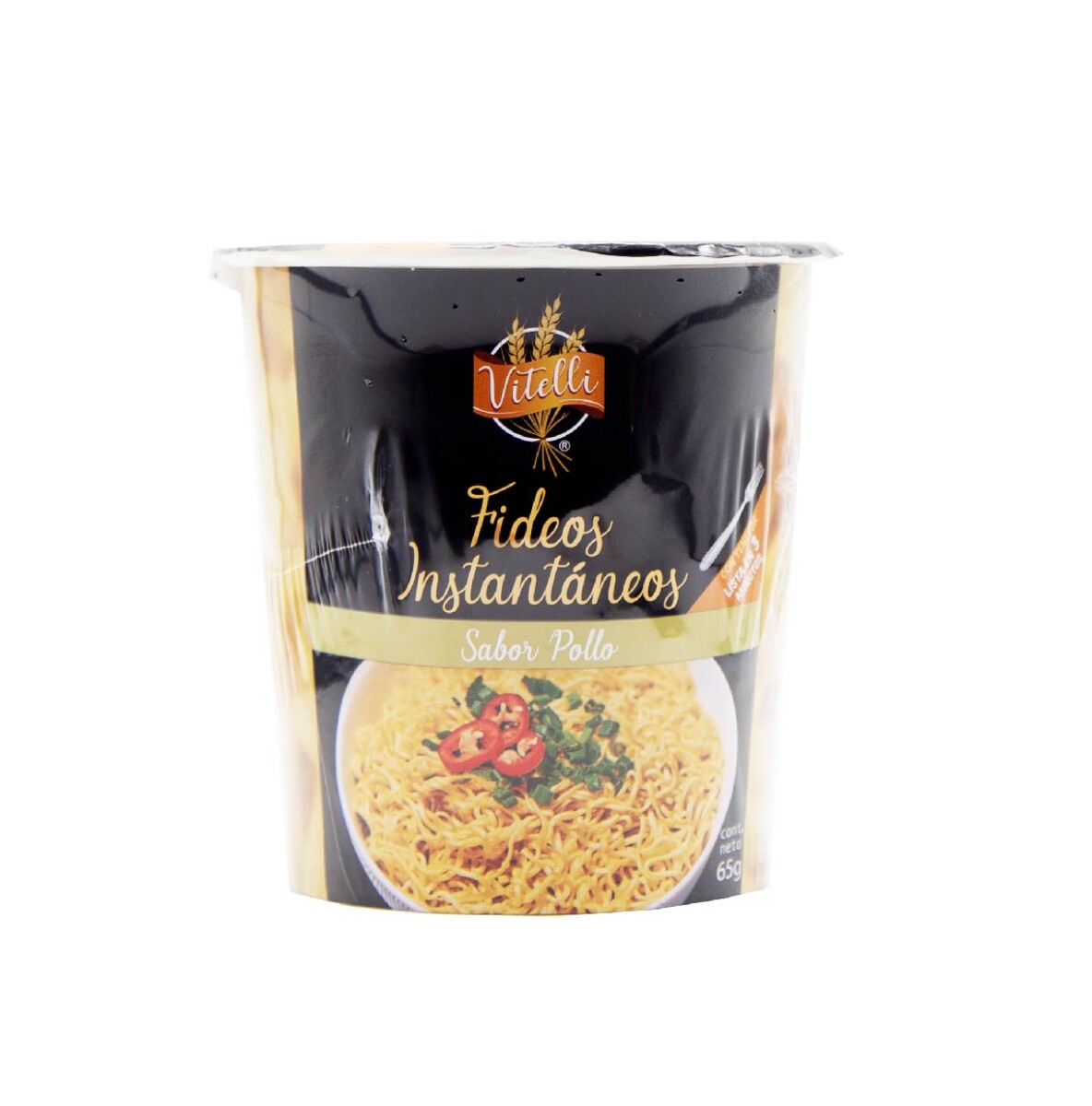 FIDEO EN VASO VITELLI POLLO 65GR INSTANTANEO 
