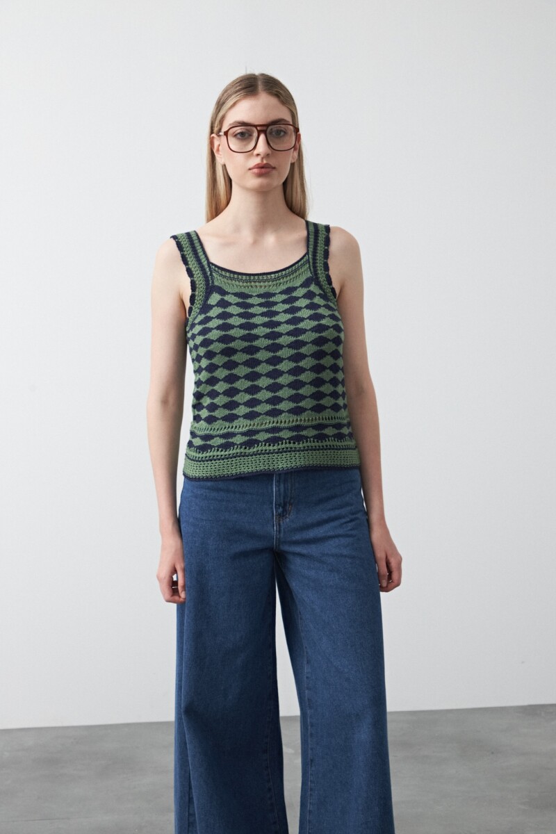 TOP EVARISTO Azul Marino