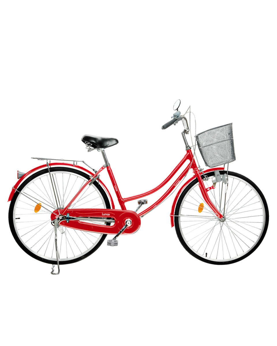 Bicicleta de Paseo Lumax Rodado 26 SIN CAMBIOS - Rojo 
