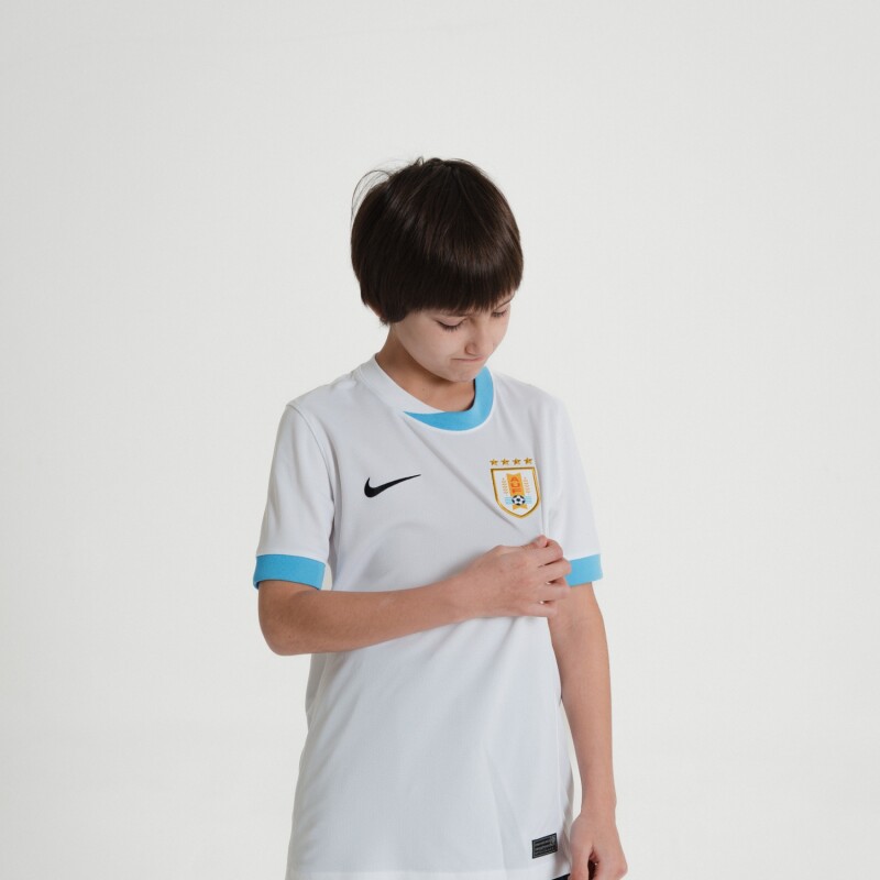 Remera Alternativa Uruguay Nike Stadium de Niños Blanco