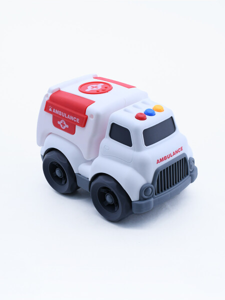 CAMION EMERGENCIA CON SONIDO BLANCO