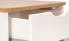 Mesa de Luz - 1 puerta - 1 cajón - Línea Nórdica Roble/Blanco