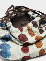 Bolso De Mano Estampado De Nylon crudo