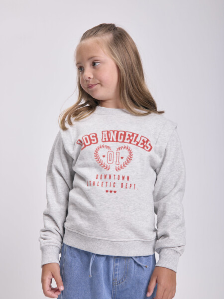 Buzo deportivo con detalle Gris