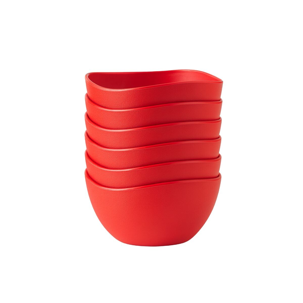 Set x6 Bowls de plástico 300ml - ROJO 