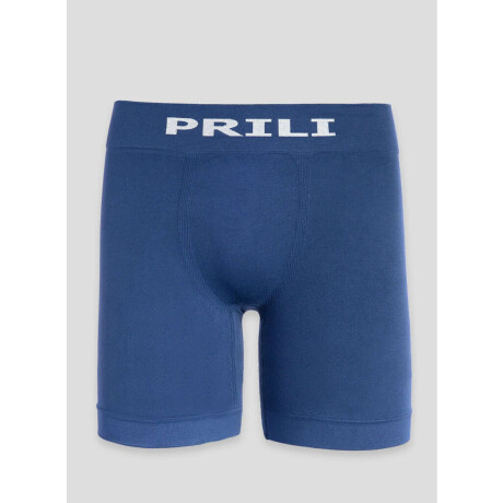 Boxer large prili de microfibra Azul