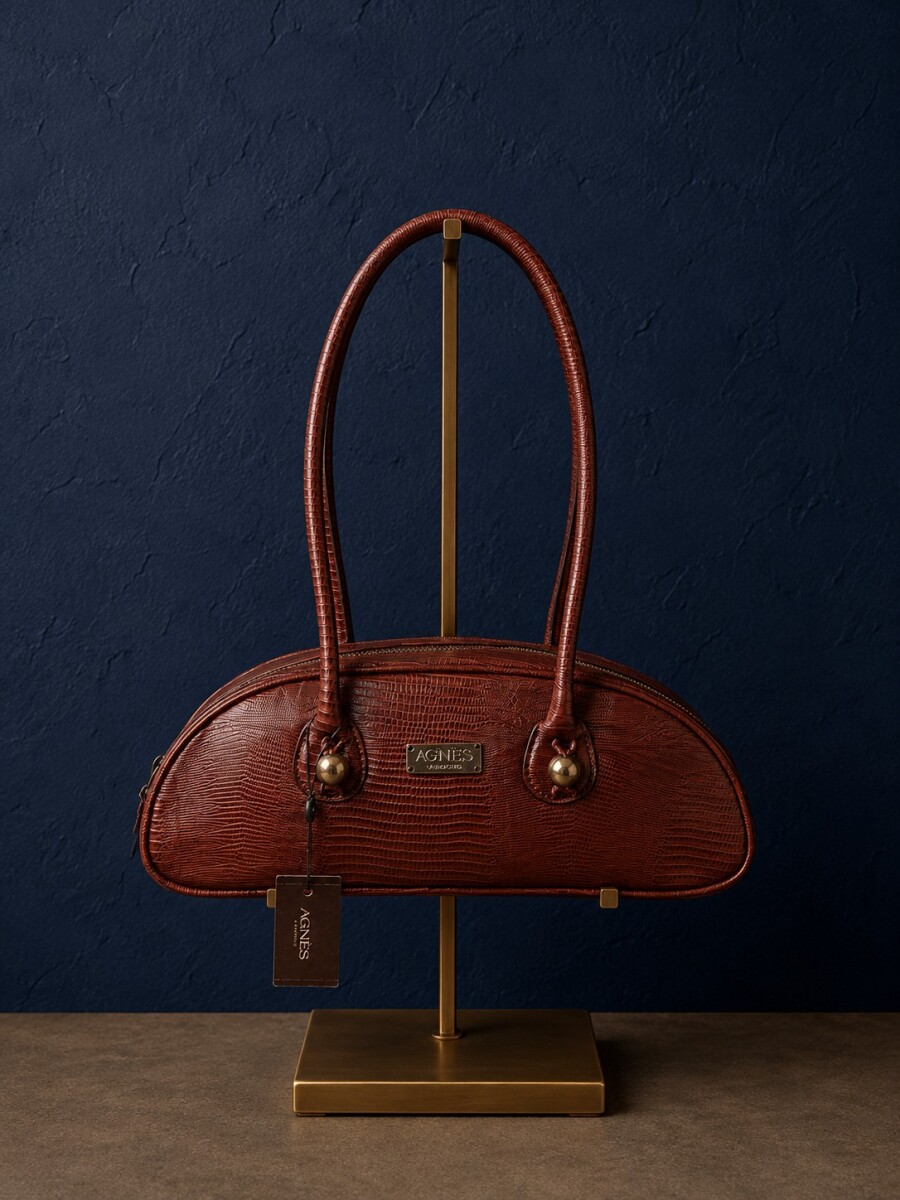 Baguette Bag - Crocco Caramel 