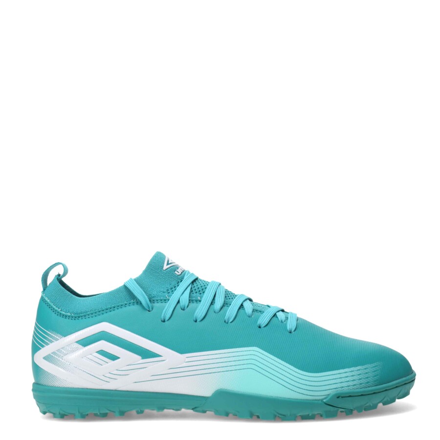 Championes de Fútbol Hombre Umbro Vibe TF Verde Agua - Blanco