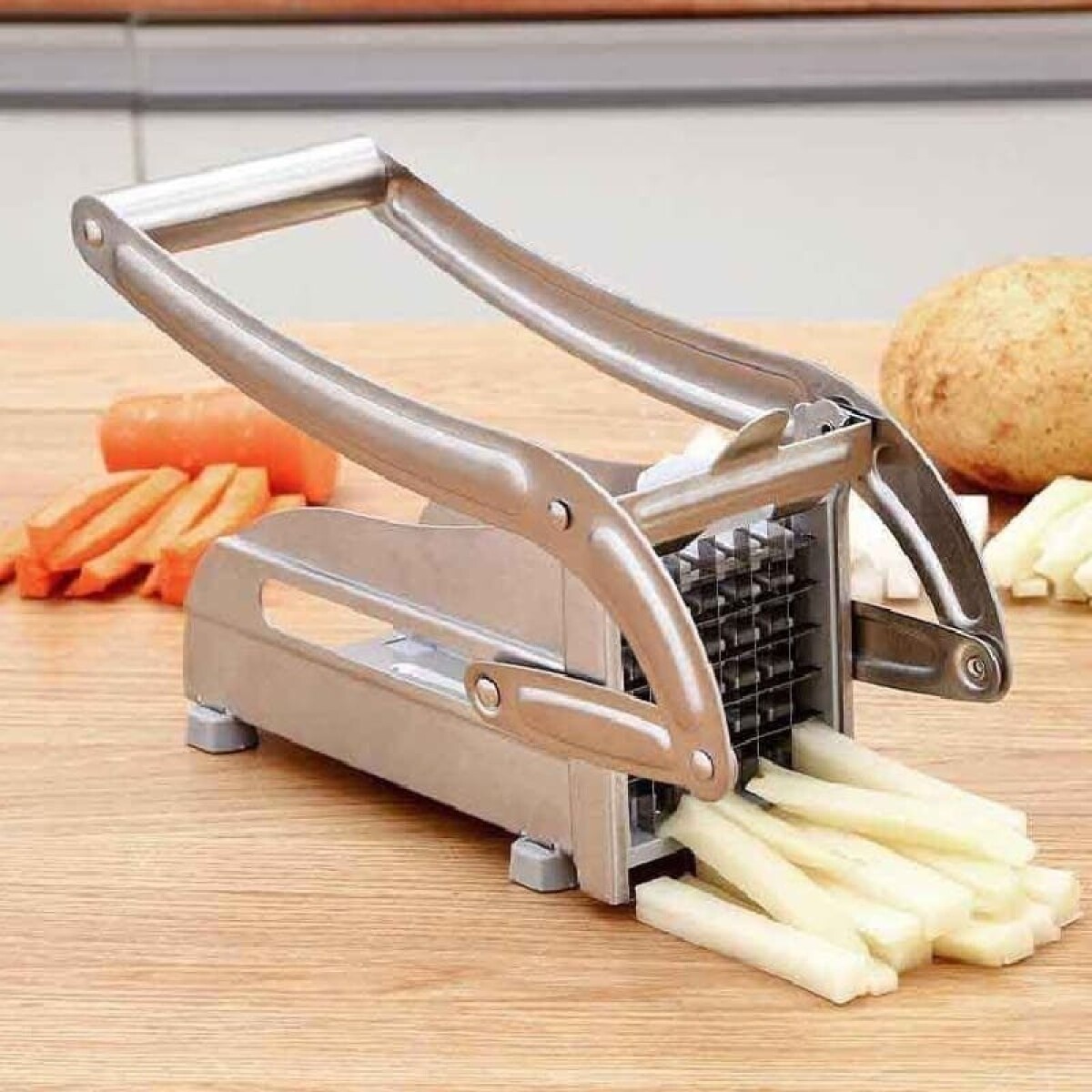 Cortador papas fritas en bastón acero inoxidable 