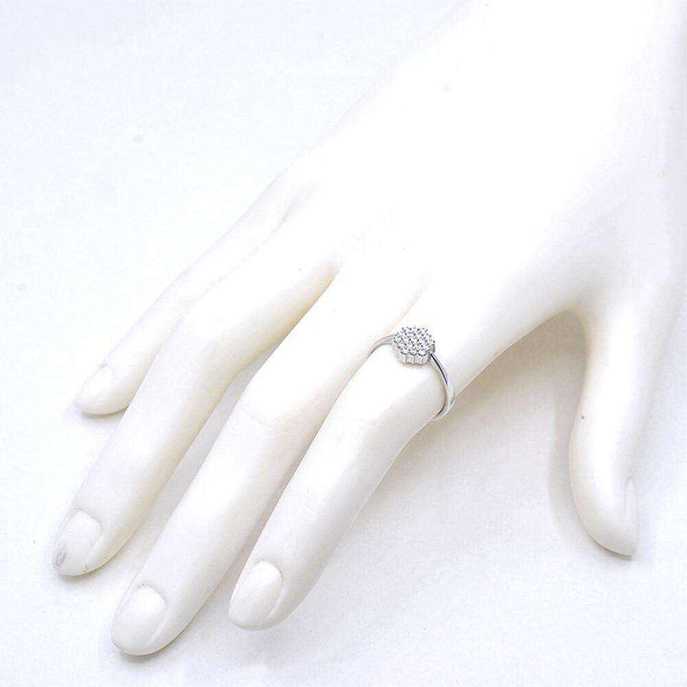Anillo En Oro 18K Blanco Y Zirconias Anillo En Oro 18K Blanco Y Zirconias