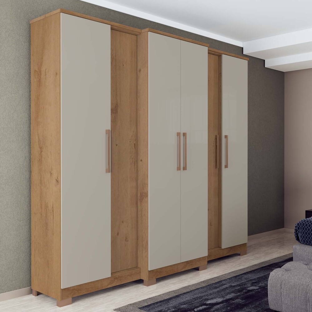 PLACARD MONTREAL 6 PUERTAS MDP NATURAL-BEIGE