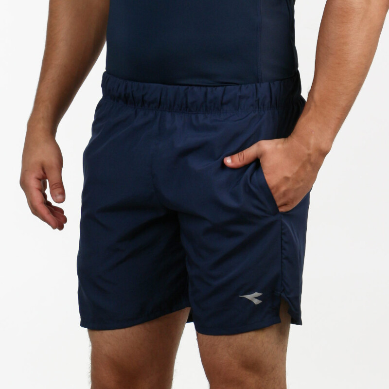 Diadora Hombre Short Deportivo Dry Fit Marino-Azul