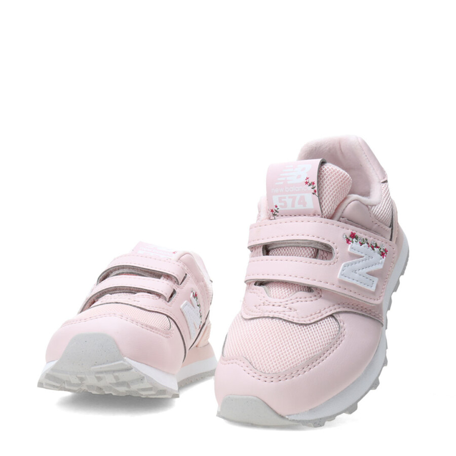 Championes de Niños New Balance 574 C/Velcro Rosado