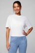 Polo Cotton Boxy Tee Mujer Classic White
