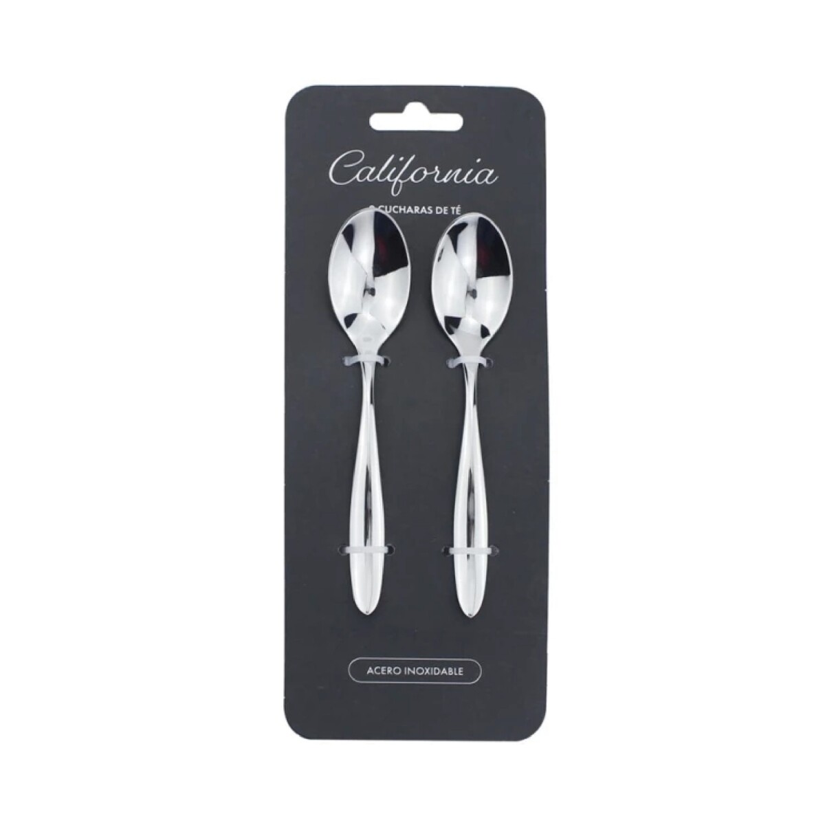 SET X2 CUCHARA DE TE 13.8CM ACERO CALIFORNIA 