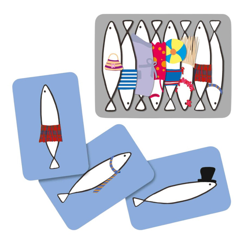 Juego de Cartas Sardines Djeco Juego de Cartas Sardines Djeco