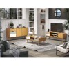 Mesa de Living Nordica Roble/Gris claro/Blanco