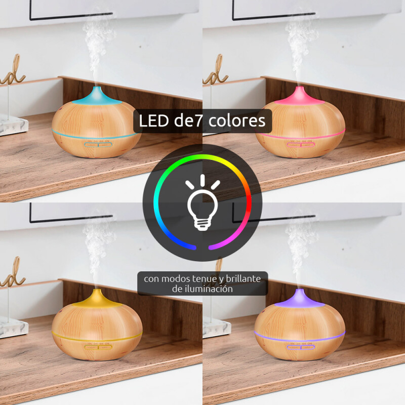 DIFUSOR DE AROMA SMART,CONTROL DE VOZ, 7 COLOR LED 001