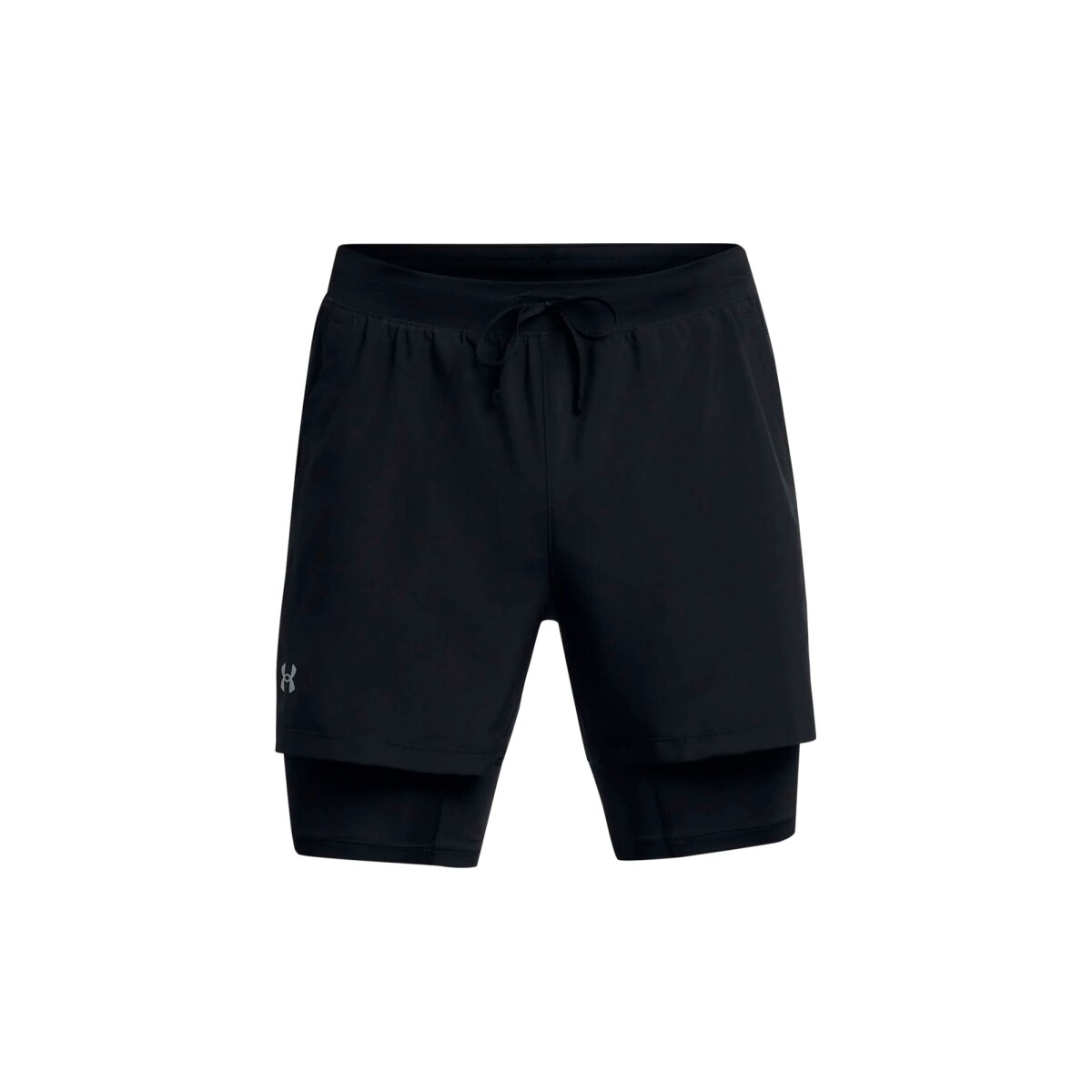 Short Under Armour Launch 5 2 N 1 - Black 