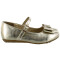 Balerinas Infantiles Croco Kids Zapato Dorado Claro
