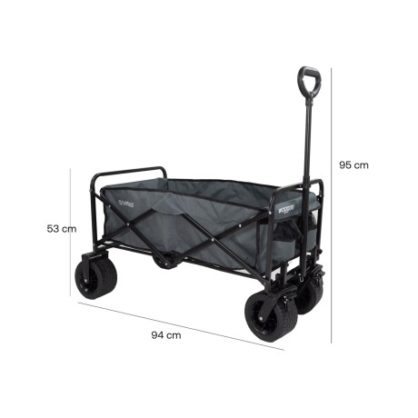 Carro Plegable Multiuso Bebesit Waggon con Ruedas Dobles Gris