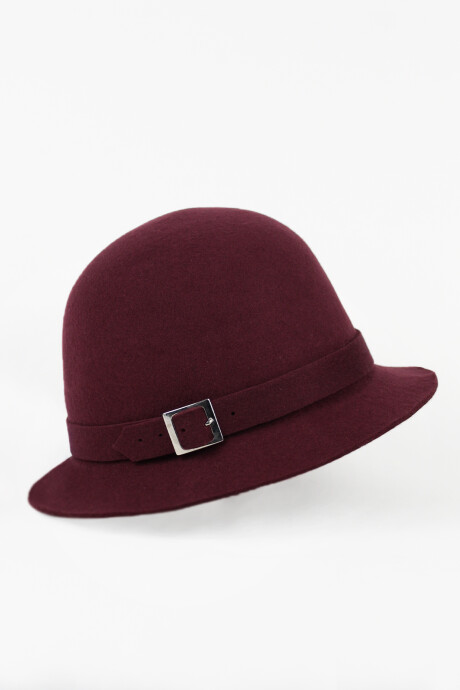 Sombrero de dama Bordó