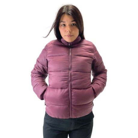 Campera inflada stretch Dama Bordó