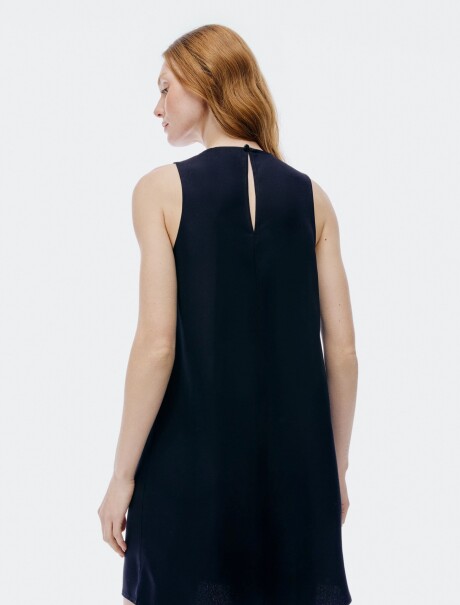 VESTIDO CORTO SIN MANGAS NEGRO