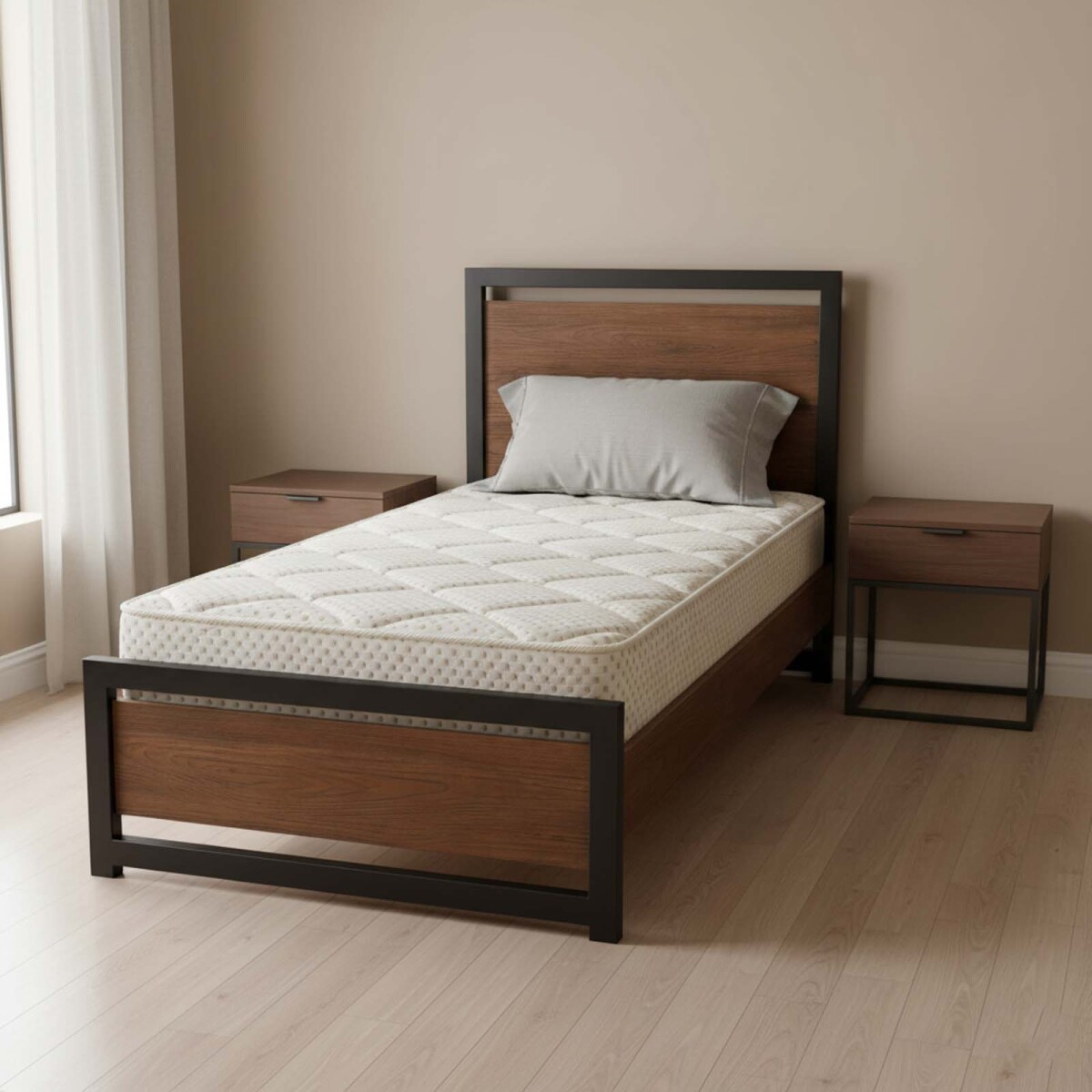 COLCHÓN - 1 PLAZA LATEX1 BLANCO LÁTEX 