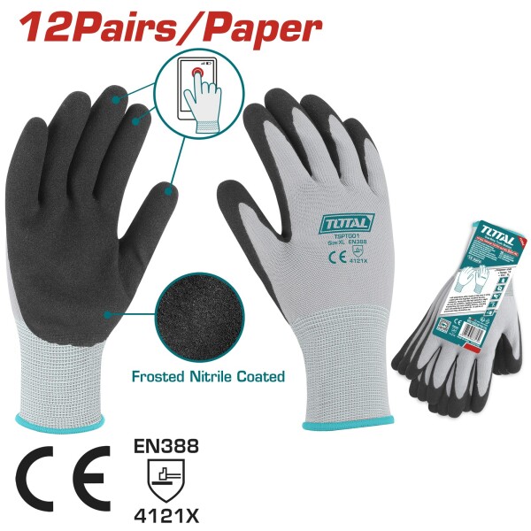 Guantes con nitrilo p touch pad total TSPTG01 Guantes con nitrilo p touch pad total TSPTG01