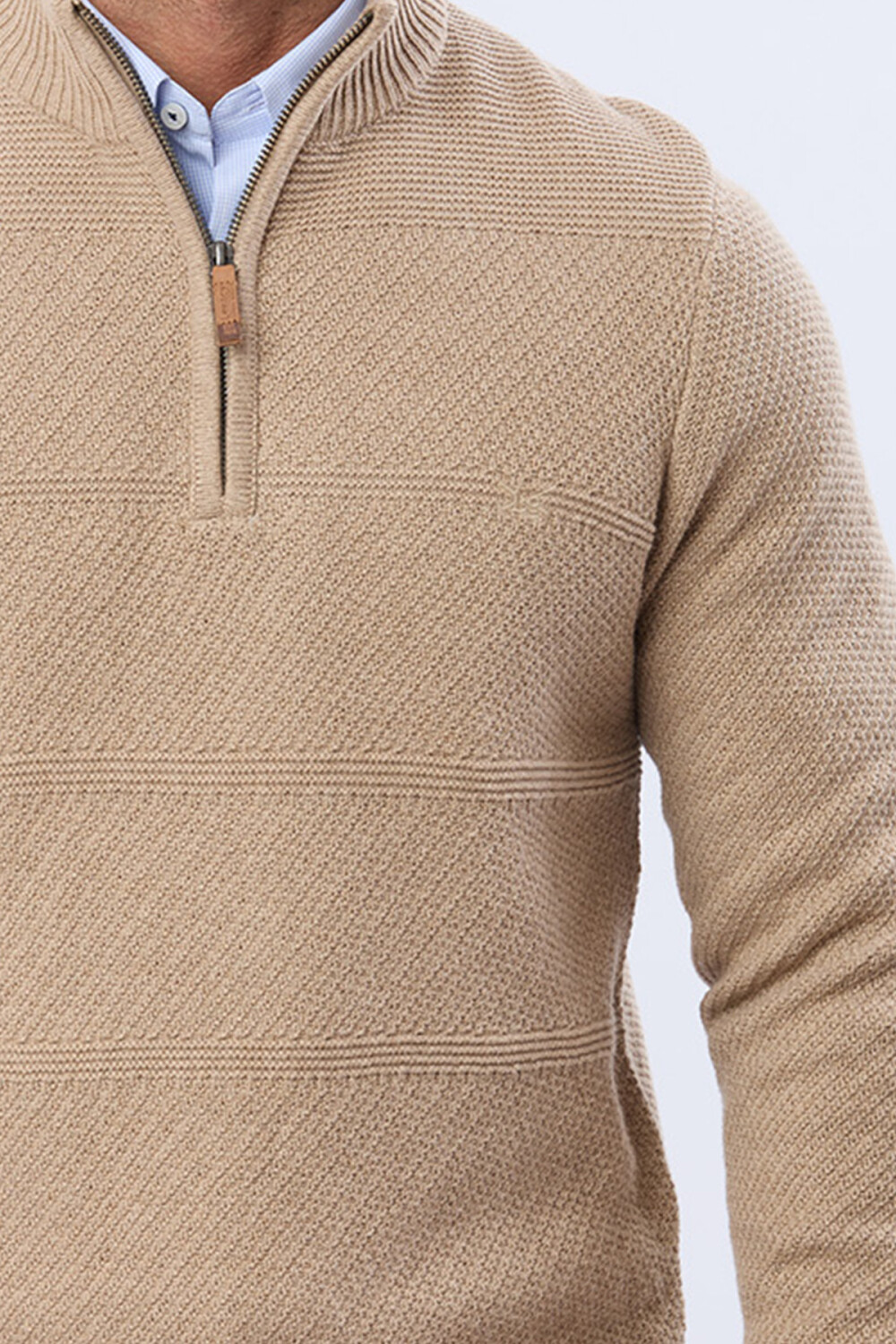 BUZO TEJIDO TEXTURADO Beige