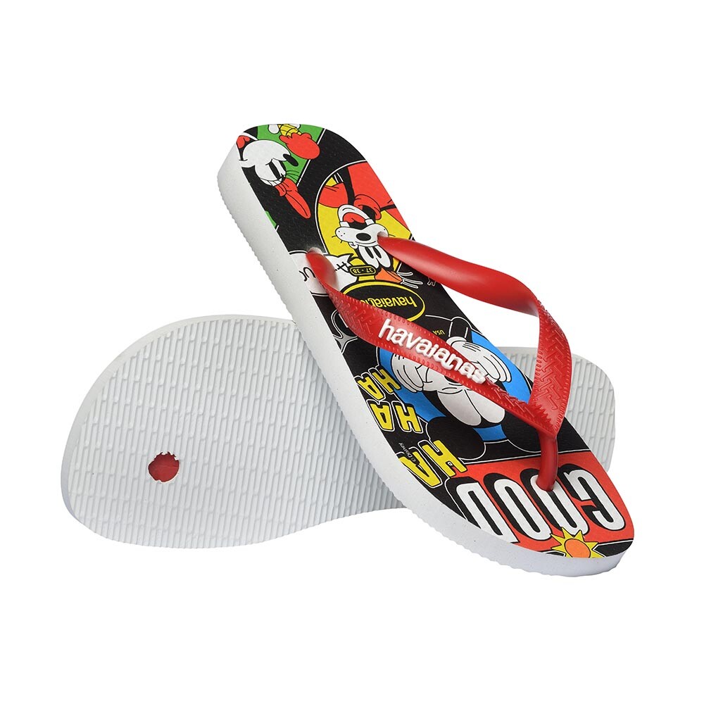 Sandalias Havaianas Top Disney Classics Hombre Blanco/Rojo Apache