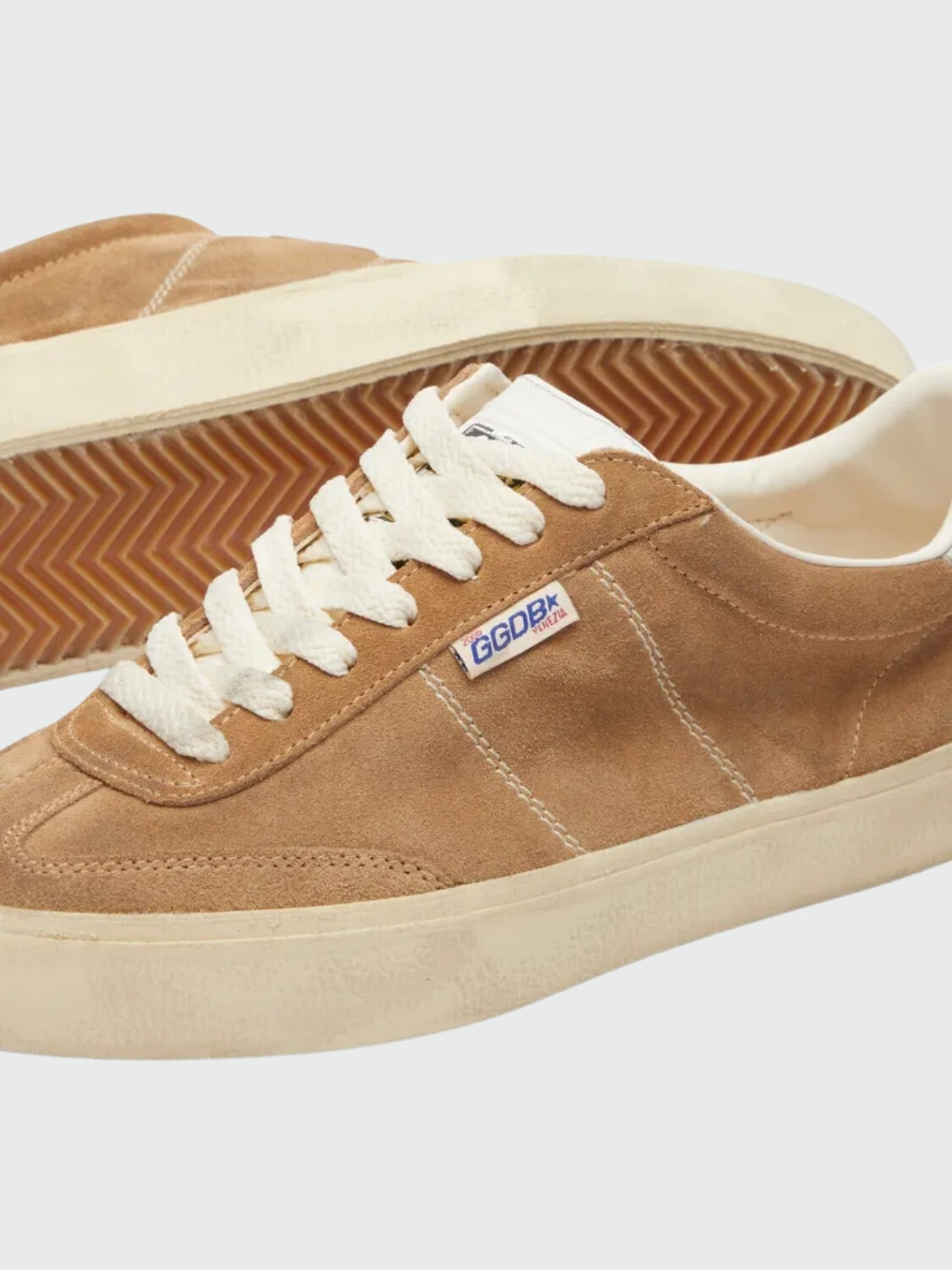 Golden Goose-Championes de gamuza acordonados, Soul star Marrón