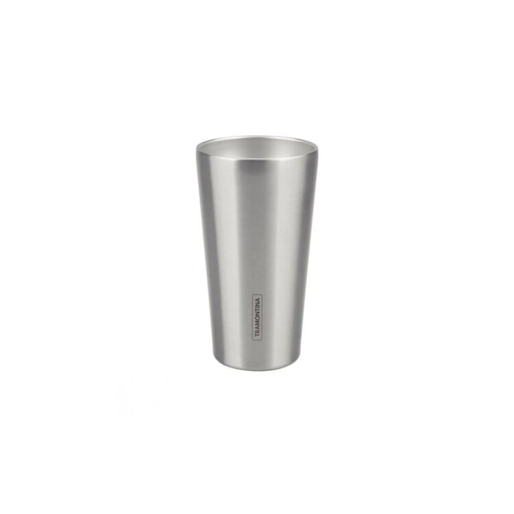 VASO TERMICO TRAMONTINA ACERO INOXIDABLE 420ML PLATEADO
