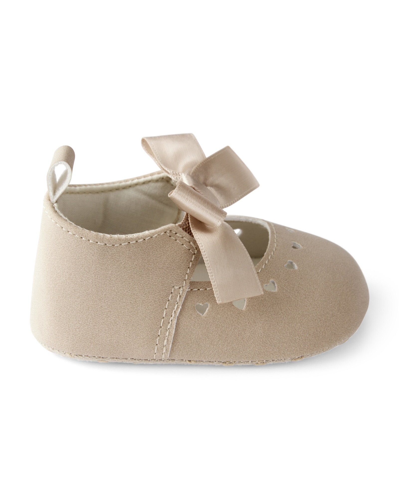 Guillerminas beige, con moña Sin color