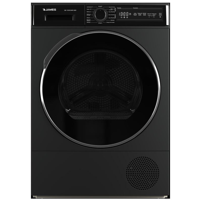 SECARROPAS JAMES FRONTAL 10KG 15 PROGRAMAS SEV10BC INOX NEGRO SECARROPAS JAMES FRONTAL 10KG 15 PROGRAMAS SEV10BC INOX NEGRO