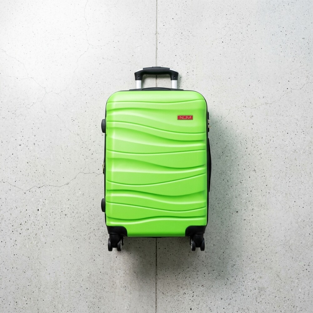 Valija Rigida Carry On Con Mango Telescopico Verde