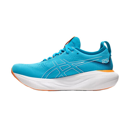 ASICS GEL NIMBUS 25 Light Blue & Orange